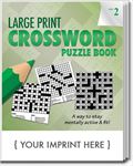 SCS1901 Large Print Crossword Puzzle Book With Custom Imprint